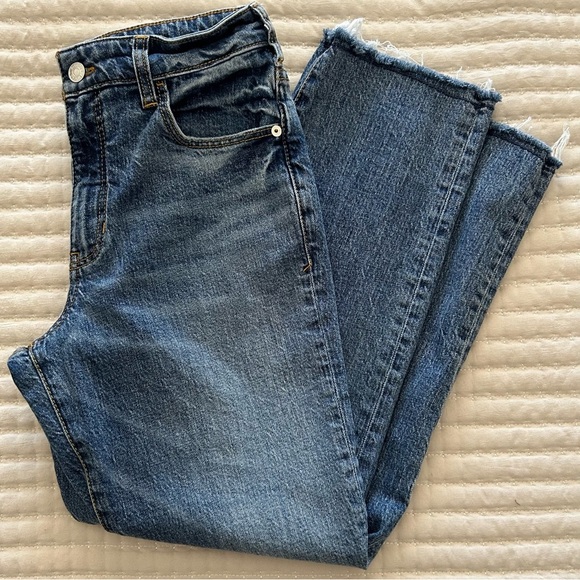 Pilcro x Anthropologie The Vintage Straight High Waisted Jeans, Size 27 Petite - Picture 11 of 11
